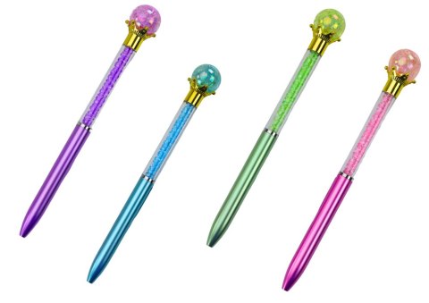Długopis Z Diamentową Kulą Diamenciki Niebieski Wkład 0.7mm Mix LEAN TOYS Długopis Z Diamentową Kulą Diamenciki Niebieski Wkład 0.7mm Mix LEAN TOYS