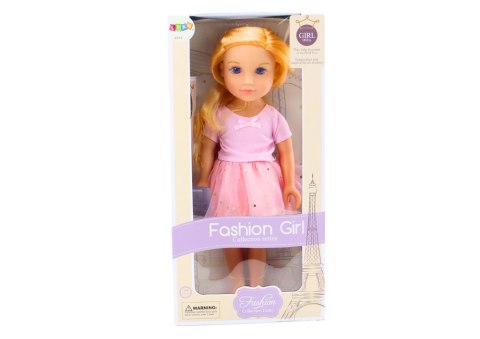 Lalka W Sukience Z Tiulem Różowa Blond Włosy LEAN Toys
