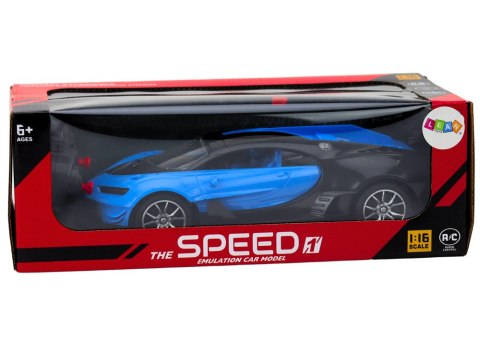 Samochód Sportowy Zdalnie Sterowany Auto RC Niebieski1:16 LEAN Toys