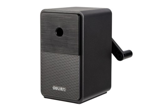 Strugaczka Na Korbkę Z Pojemnikiem Regulacja Ostrza Czarna LEAN