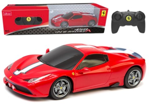 Auto Sportowe RC 1:24 Zdalnie Sterowane Ferrari 458 Speciale Czerwone Rastar
