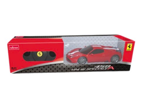 Auto Sportowe RC 1:24 Zdalnie Sterowane Ferrari 458 Speciale Czerwone Rastar
