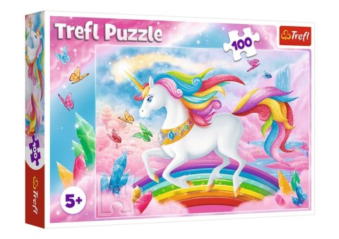 Puzzle - 100 - W kryształowym świecie jednorożców / Trefl 16364 Trefl Puzzle Puzzle - 100 - W kryształowym świecie jednorożców / Trefl 16364 Trefl Puzzle