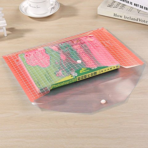 Teczka Folder Kopertowy Z Zapięciem Przeźroczysty Czerwony A4 20 Sztuk LEAN Teczka Folder Kopertowy Z Zapięciem Przeźroczysty Czerwony A4 20 Sztuk LEAN