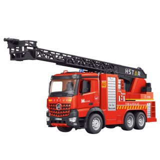 Wóz Strażacki Zdalnie Sterowany Wysuwana Drabina Rozpylanie Wody 2.4G 11CH LEAN Toys