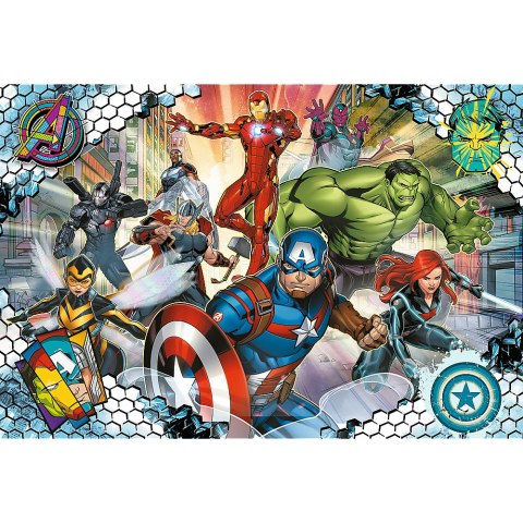 Puzzle - 100 - Sławni Avengers - Disney Marvel The Avengers 16454 Trefl Puzzle
