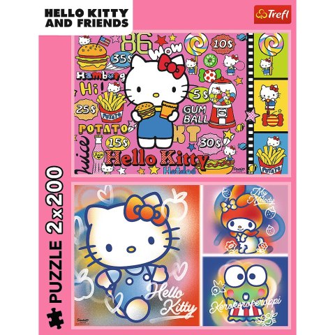 Puzzle - 2x200 - Hello Kitty i przyjaciele - Hello Kitty - Trefl 13336 Trefl Puzzle