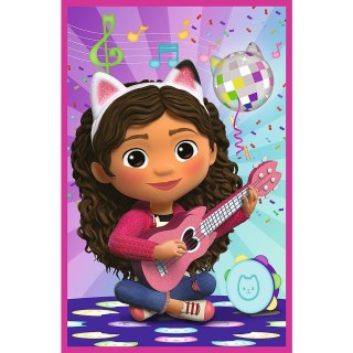 Puzzle 3x50 - Poznajcie Gabby i kotki Gabbys Dollhouse Trefl 34876 Trefl Puzzle