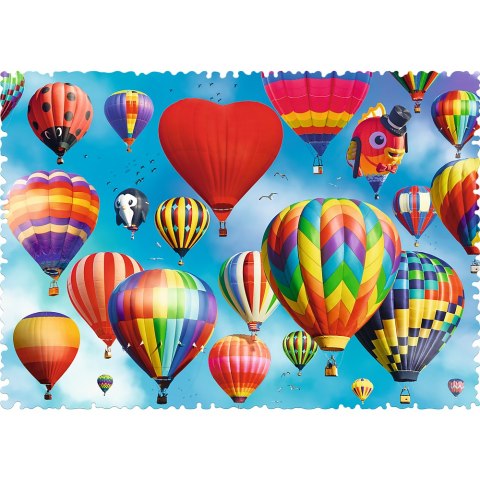 Puzzle - 600 Crazy Shapes - Kolorowe balony - Trefl 11112 Trefl Puzzle