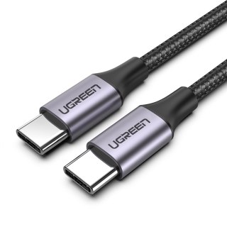 Kabel przewód USB-C 3.1 - USB-C 3.1 1.5m - szary UGREEN
