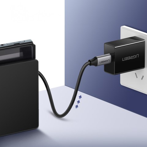 Kabel przewód USB-C 3.1 - USB-C 3.1 1.5m - szary UGREEN