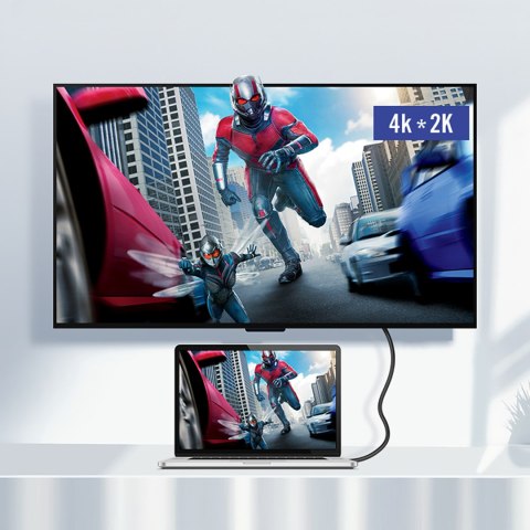 Kabel przewód USB-C 3.1 - USB-C 3.1 1.5m - szary UGREEN