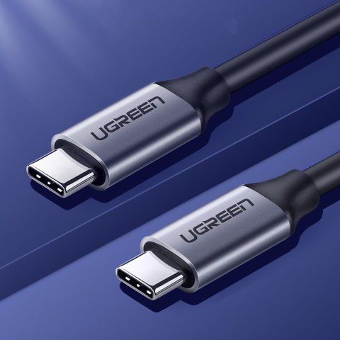 Kabel przewód USB-C 3.1 - USB-C 3.1 1.5m - szary UGREEN