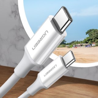Kabel przewód USB-C - USB-C PD QC AFC 1m - biały UGREEN