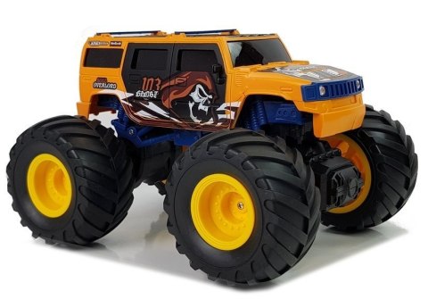 Auto Terenowe Duże Koła Bigfoot Zdalnie Sterowany 2.4G 1:18 Żółty LEAN Toys Auto Terenowe Duże Koła Bigfoot Zdalnie Sterowany 2.4G 1:18 Żółty LEAN Toys