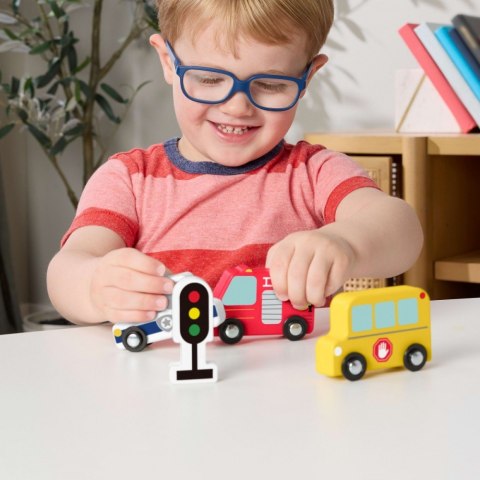 Samochody drewniane zestaw Fisher Price