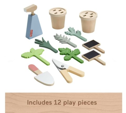 Wooden Mały ogrodnik zestaw drewnianych roślin i narzędzi Fisher Price Wooden Mały ogrodnik zestaw drewnianych roślin i narzędzi Fisher Price
