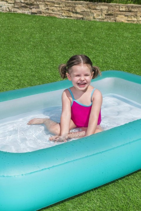 Basen dmuchany dla dzieci 2+ BESTWAY Prostokątny 165x104x25cm + Dmuchane dno Basen dmuchany dla dzieci 2+ BESTWAY Prostokątny 165x104x25cm + Dmuchane dno