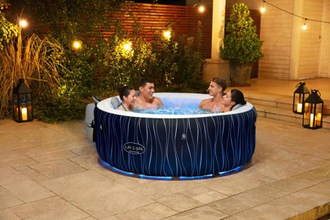 Hollywood Lay-Z-Spa AirJet Przydomowe Spa BESTWAY 6-osobowe + LED + 4 poduszki