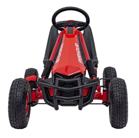 Gokart na Pedały AIR PerHour dla dzieci Czerwony + Hamulec ręczny + Pompowane koła + Regulacja siedzenia Gokart na Pedały AIR PerHour dla dzieci Czerwony + Hamulec ręczny + Pompowane koła + Regulacja siedzenia