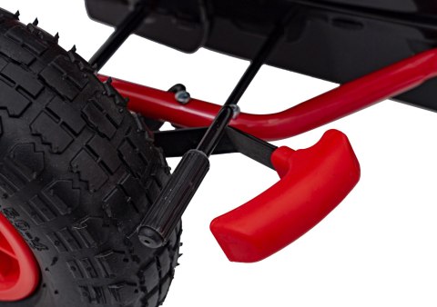 Gokart na Pedały AIR PerHour dla dzieci Czerwony + Hamulec ręczny + Pompowane koła + Regulacja siedzenia Gokart na Pedały AIR PerHour dla dzieci Czerwony + Hamulec ręczny + Pompowane koła + Regulacja siedzenia