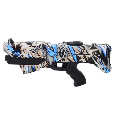 Karabin Na Wodę Elektryczny Automatyczny Graffiti Niebieski Zasięg 10m LEAN Toys