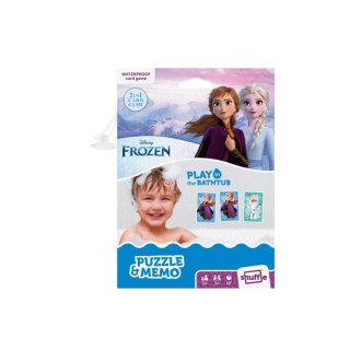 Gra Aqua Frozen Puzzle i Memo Kraina Lodu Cartamundi