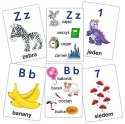 Gra Litery i Cyfry obrazkowe karty edukacyjne Adamigo