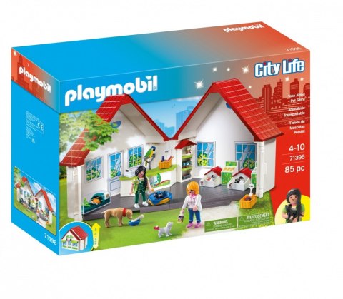 Zestaw z figurkami City Life 71396 Przenośny sklep zoologiczny Playmobil