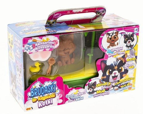 Figurka Brudaski w kąpieli Kotki Zestaw Łazienka, Tytus Epee