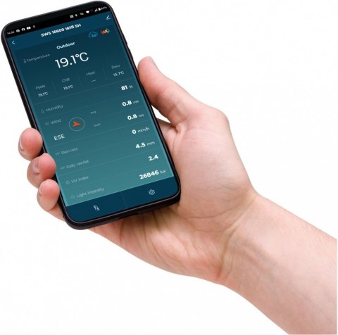 Profesjonalna Stacja meterologiczna wifi SMART z czujnik 7w1 Sencor