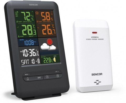 Stacja pogody SWS 7300 wys LCD kolor 13,8 cm Sencor