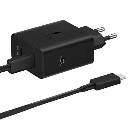 Ładowarka sieciowa Samsung Power Adapter Duo 2x USB-C 50W - czarna SAMSUNG
