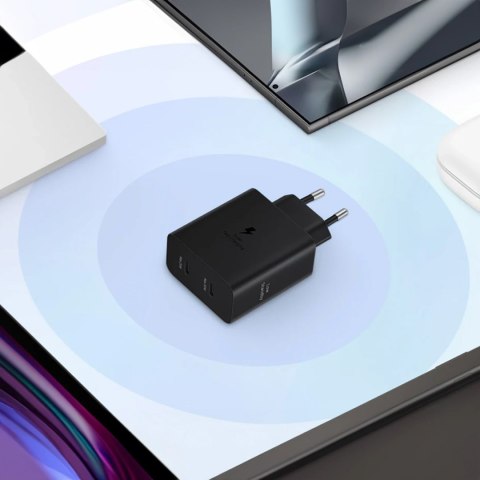 Ładowarka sieciowa Samsung Power Adapter Duo 2x USB-C 50W - czarna SAMSUNG