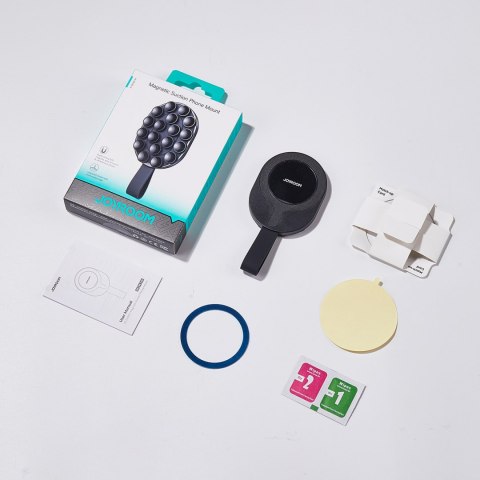 Uchwyt magnetyczny na telefon 4.7-7'' z przyssawkami na szybę lustro - czarny JOYROOM