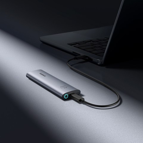 Kieszeń na dysk SSD do 8 TB FlyJoy M.2 NVMe 10 Gb/s UASP TRIM - szara BASEUS