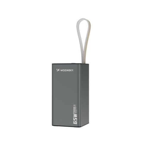 Powerbank K65+ 65W 30000mAh 2x USB-C 1x USB-A 65W - czarny WOZINSKY