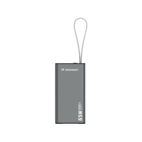 Powerbank K65+ 65W 30000mAh 2x USB-C 1x USB-A 65W - czarny WOZINSKY