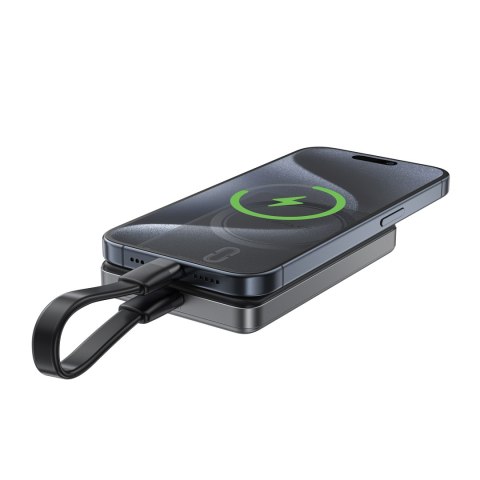 Powerbank magnetyczny 10000mAh PD20W MagSafe ultra cienki - czarny ACEFAST