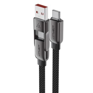 Kabel przewód USB-C - USB-A / USB-C 480Mb/s 3A 1.2m - czarny ACEFAST