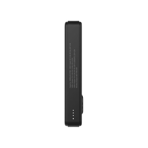 Powerbank magnetyczny Qi2 10000mAh z podstawką USB-A USB-C 22.5W PD - czarny WOZINSKY