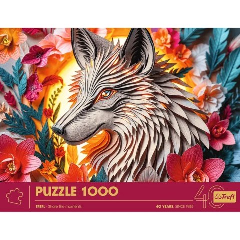 Puzzle 1000 elementów 40-lecie Paper Art Wilk Trefl