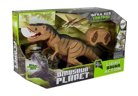 Dinozaur Tyranozaur Rex Zdalnie Sterowany R/C z Parą LEAN Toys