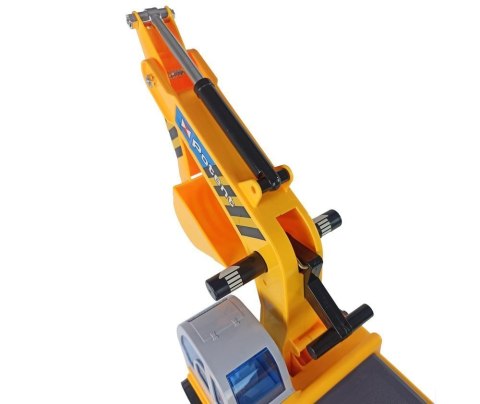 Duża Koparka Jeździk Koparka Budowa Kask Żółty LEAN CARS