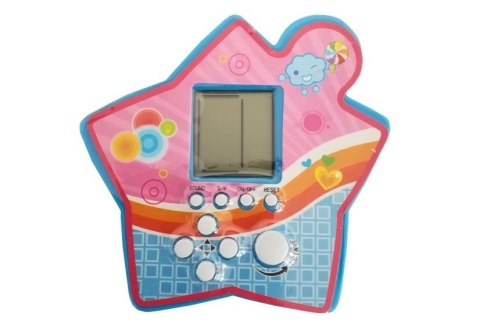 Gra Elektroniczna Kieszonkowa Brick Niebieska LEAN TOYS