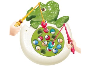 Gra Łowienie Rybek Wędki Dźwięki Dinozaur LEAN Toys