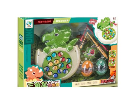 Gra Łowienie Rybek Wędki Dźwięki Dinozaur LEAN Toys