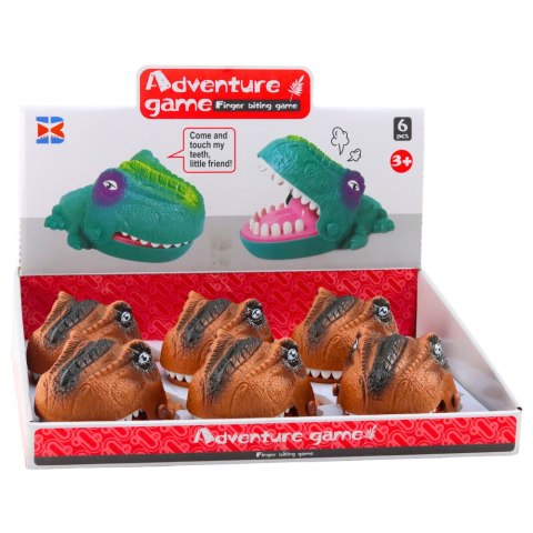 Gra Zręcznościowa Gryzący Atakujący Dinozaur Brązowy LEAN Toys