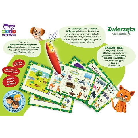 Gra edukacyjna dla dzieci Zwierzęta Magiczny ołówek Trefl 02111 Trefl Gry