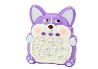 Gra Zręcznościowa Konsola Pop-It Lisek 7 Trybów Gry Fioletowy Sensoryczna LEAN Toys